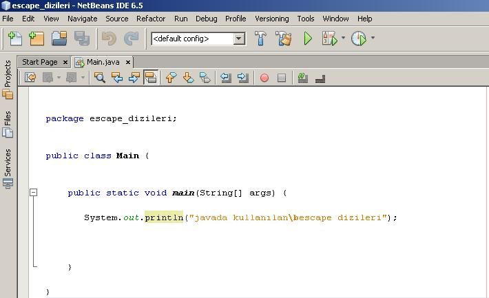 Java Da Kullanılan Escape Dizileri Escape Dizi &Ouml;rnekleri