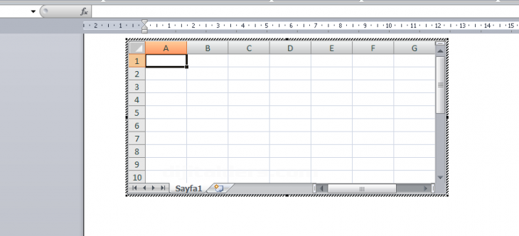 Office 2007 Nesne Ekleme
