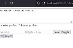 JavaScript Mini Edit&ouml;r Yapımı