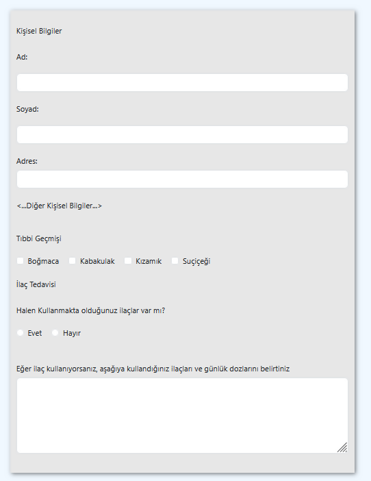 Bootstrap Form Elemanları
